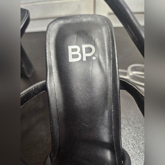 BP Nordstrom Ashlyn Square Toe Strappy Sandal In Black Size - Picture 2 of 11